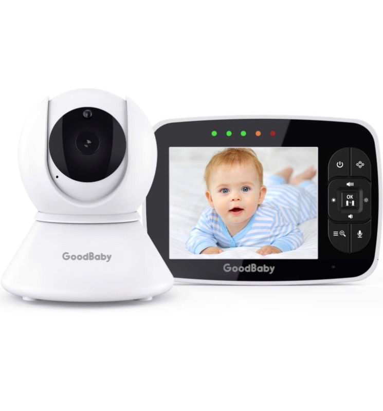 Photo 1 of Baby Monitor with Remote Pan-Tilt-Zoom Camera|Keep Babies Safe with 3.5” Large Screen, Night Vision, Talk Back, Room Temperature, Lullabies, 960ft Range **dirty , tested works*