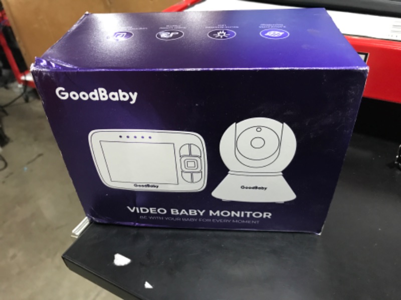 Photo 4 of Baby Monitor with Remote Pan-Tilt-Zoom Camera|Keep Babies Safe with 3.5” Large Screen, Night Vision, Talk Back, Room Temperature, Lullabies, 960ft Range **dirty , tested works*