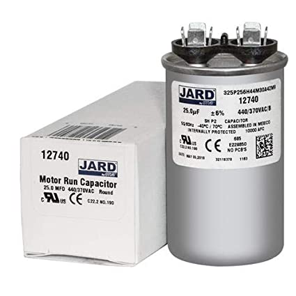 Photo 1 of 97F9632-25 uf MFD 440 Volt VAC - GE Round Run Capacitor Jard Upgrade
