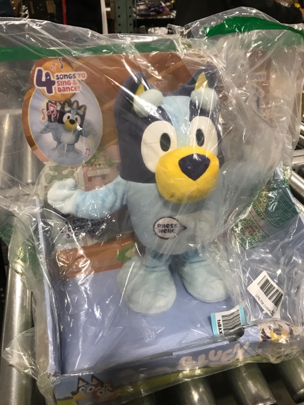 Photo 2 of Bluey Dance and Play 14" Animated Plush | Over 55 Phrases and Songs, Multicolor