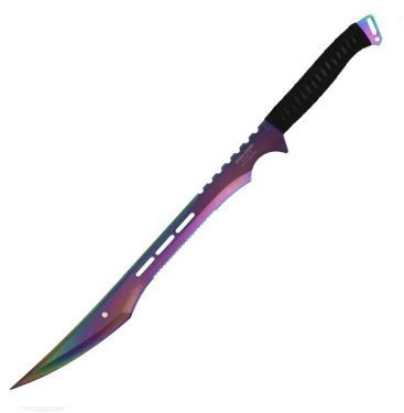 Photo 1 of 27" Full Tang Blade Rainbow Ninja Sword Machete
