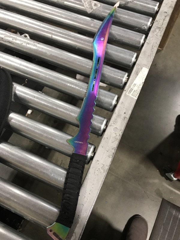 Photo 2 of 27" Full Tang Blade Rainbow Ninja Sword Machete
