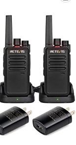 Photo 1 of Retevis RT68 Walkie Talkies for Adults, 2 Way Radios Long Range, Hands Free, 1200mAh Battery, Portable Walkie Talkie Rechargeable with USB Charging Base
