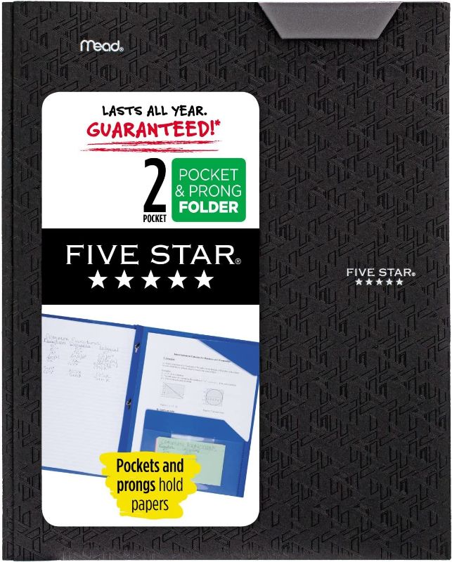Photo 1 of 12 pack of Five Star 1 Subject College Ruled Spiral Notebook black


