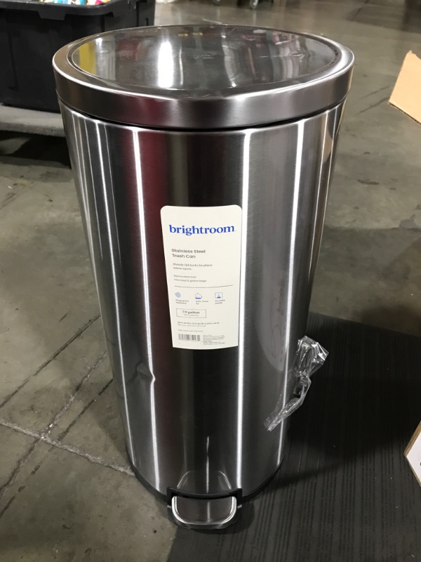 Photo 1 of 30L Round Step Trash Can - Brightroom™
