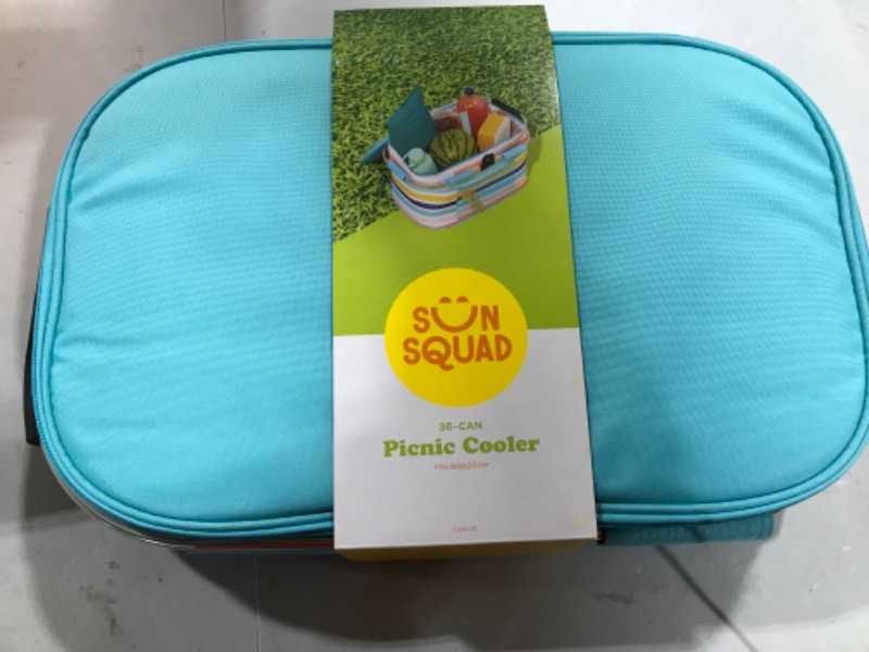 Photo 2 of 13.5qt Picnic Cooler Stripe - Sun Squad