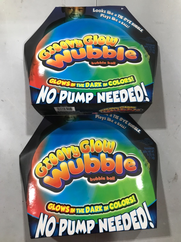 Photo 2 of Set of 2- Wubble Groovy in the Glo Wubble in New Valve

