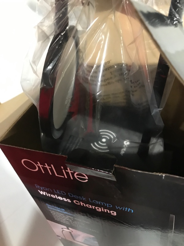 Photo 3 of LED Riley Wireless Charging Desk Lamp - OttLite
