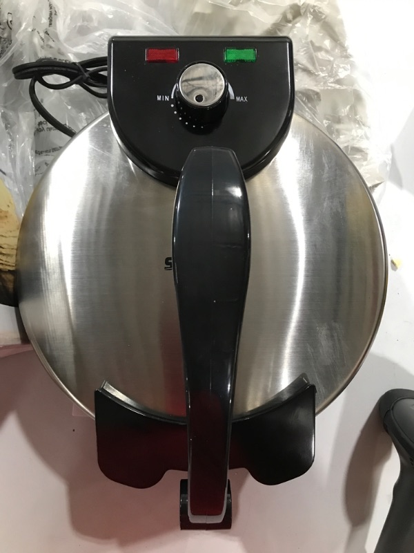 Photo 4 of 10inch Roti Maker by StarBlue with FREE Roti Warmer - the Automatic Stainless Steel Non-Stick Electric Machine to Make Indian Style Chapati, Tortilla,
