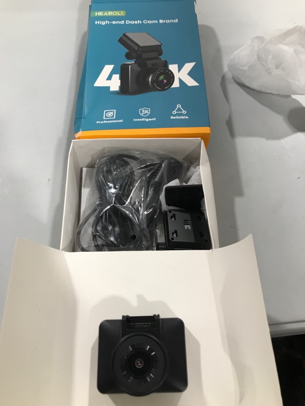 Photo 2 of Heaboli 4K Dash Cam with WiFi, GPS and Speed, Front Dash Camera for Cars with Super Night Vision, 24-Hour Parking Monitor,Loop Recording,170° Wide Angle,Support APP
