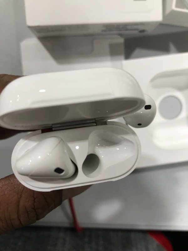 Photo 2 of Apple AirPods (2nd Generation) MV7N2AM/a with Charging Case - Stereo - Wireless - Bluetooth - Earbud - Binaural - in-ear
