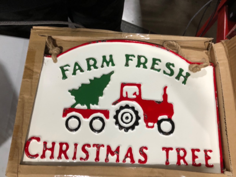 Photo 1 of "FARM FRESH CHRISTMAS TREES" SIGN 