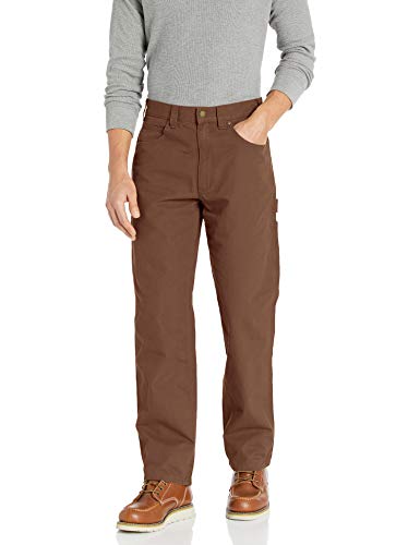 Photo 1 of Amazon Essentials Men's Carpenter Jean with Tool Pockets, Brown, 32W X 28L
