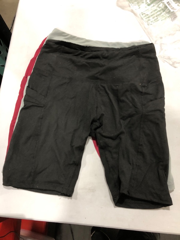 Photo 1 of 8'' High Waist Biker Shorts for Women-Workout Yoga Shorts Running Summer Soft Pants with Pockets
S