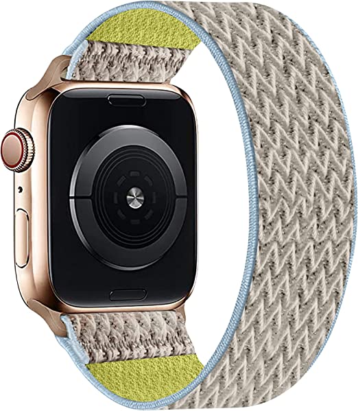 Photo 1 of OHCBOOGIE Elastic Nylon Solo Loop Strap Compatible with Apple Watch Band 
42mm 44mm