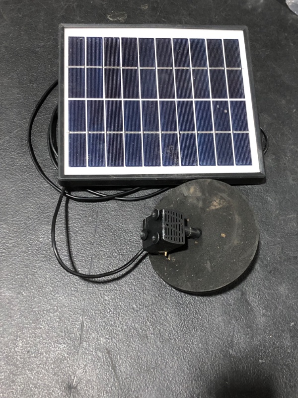 Photo 2 of AISITIN 6.5W Solar Fountain Pump Built-in 1500mAh Battery Solar Water Pump Floating Fountain