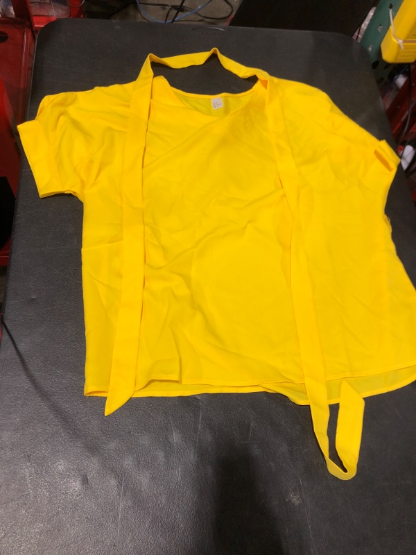 Photo 1 of Yellow Casual Top with Strap for Tying a Bow
Size: M