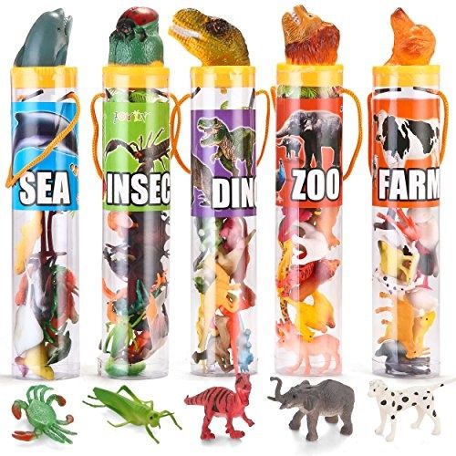 Photo 1 of JOYIN 69Pcs Small Animal Figures Assorted Mini Plastic Animal Toy for Toddler Kid 3-8 Years Old
