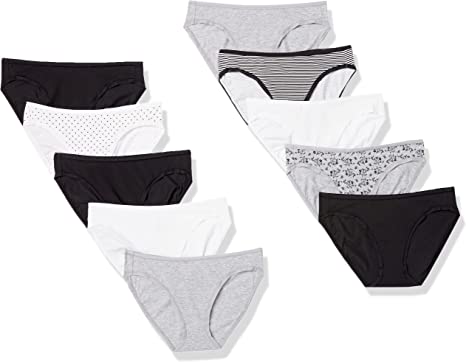 Photo 1 of Amazon Essentials Women's Cotton Bikini Brief Underwear, Multipacks
SIZE L 
