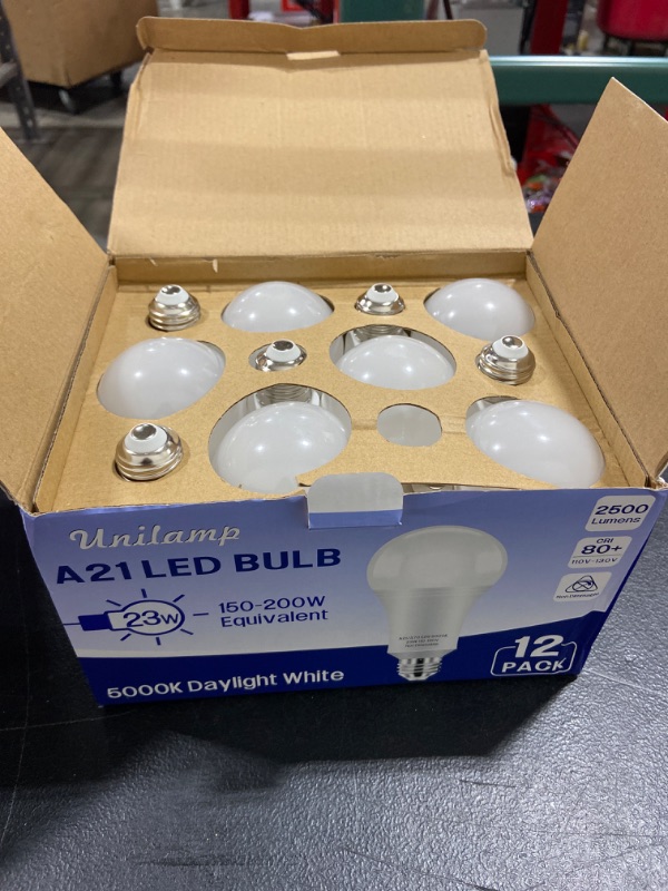 Photo 1 of 12 PACK OF LED BULBS 150-200W 