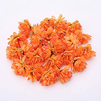 Photo 1 of 30pcs Mini 3cm Carnations Handmade Artificial Flower Head