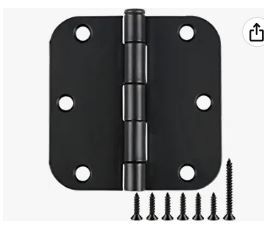 Photo 1 of 18 pack black matte door hinges