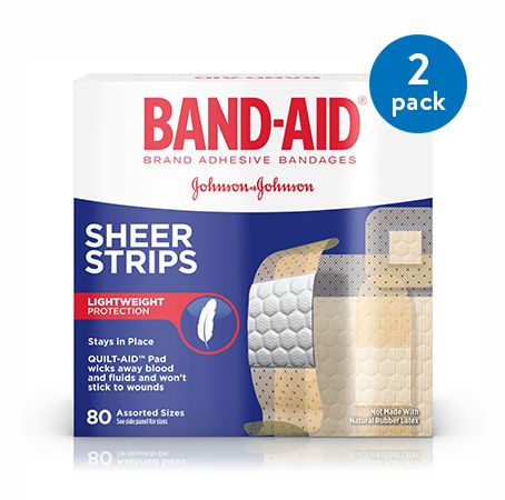 Photo 1 of 2 packs of Band-Aid Tru-Stay Sheer Bandages, Assorted Sizes - 80 Ct