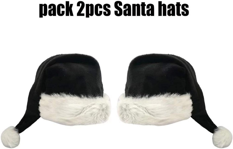 Photo 1 of 2 BLACK AND WHITE CHRISTMAS HATS 