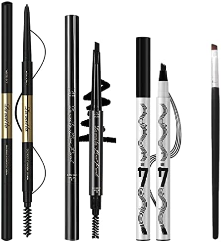 Photo 1 of 3 Different Eyebrow Pencils,Creates Natural Looking Brows Easily,Long Lasting,4-in-1:Eyebrow Pencil *3; Eyebrow Brush *1,Black #-928062