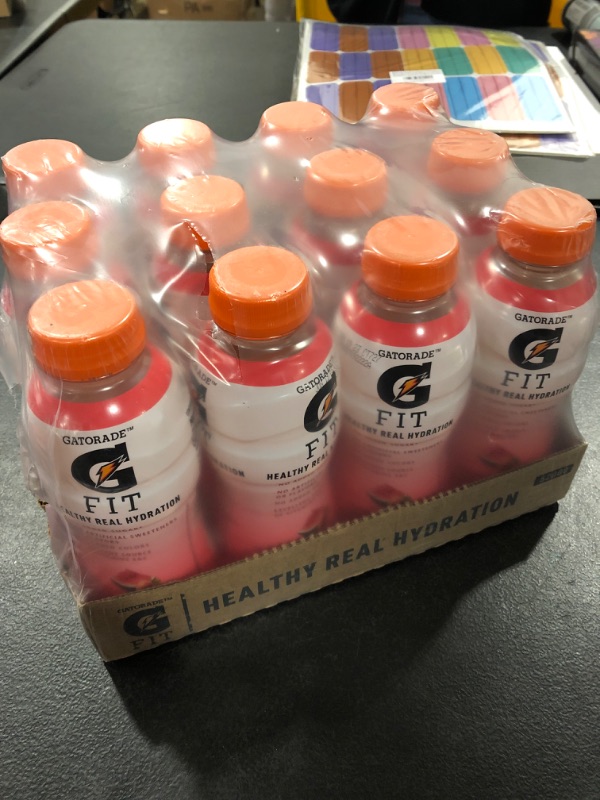 Photo 2 of Gatorade Fit Electrolyte Beverage, Healthy Real Hydration, Watermelon Strawberry, 16.9.oz Bottles (12 Pack) EXP 06/13/2023
