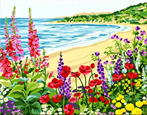 Photo 1 of  Limited-time deal: ifymei Paint by Number for Kids and Adults Beginner, DIY Gift Canvas Painting Kits, 16x20 Inch Romantic Coast [Without Frame] 