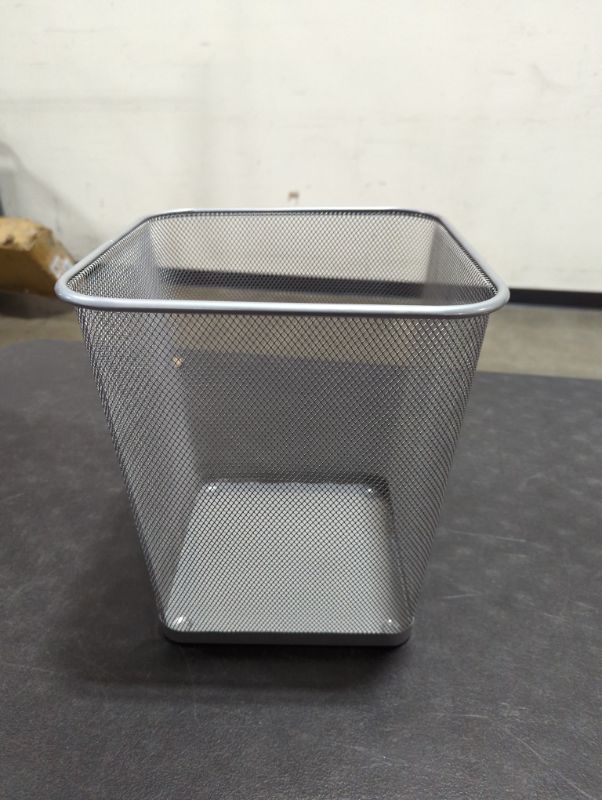 Photo 1 of Metal mesh trash can