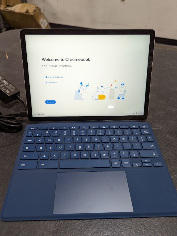 Photo 3 of HP Chromebook x2 11-da0023dx 11" Qualcomm Snapdragon 7c 8 GB Memory; 64 GB eMMC Storage Natural Silver Aluminum & Night Teal (Renewed)