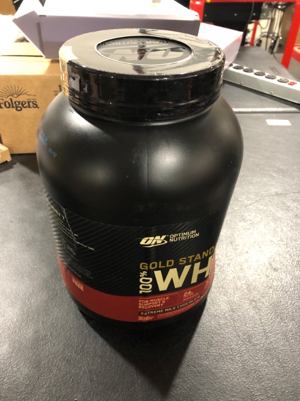 Photo 2 of Optimum Nutrition Gold Standard 100% Whey Protein Powder, Extreme Milk Chocolate, 5 Pound (Packaging May Vary) chocolate 5 Pound (Pack of 1) 
EXP 01.24