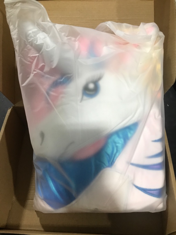 Photo 2 of Anzitinlan Unicorn Stuffed Animal Storage Bean Bag Chair