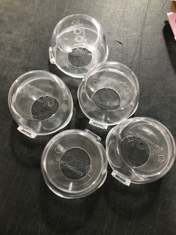 Photo 1 of Clear Stove Knob Covers (5 Pack) Child Safety Guards