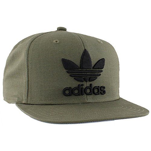 Photo 1 of Adidas Men's Originals Trefoil Chain Snapback Cap, Olive Cargo Ripstop, One Size
