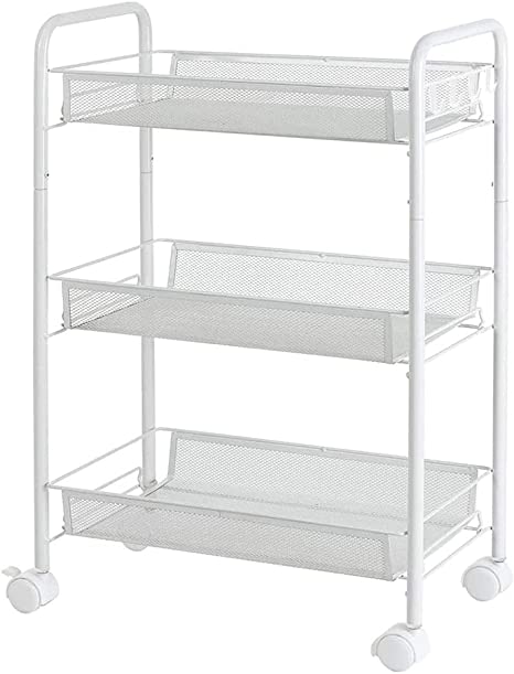 Photo 1 of 3 TIER CART SHELVING WHITE 