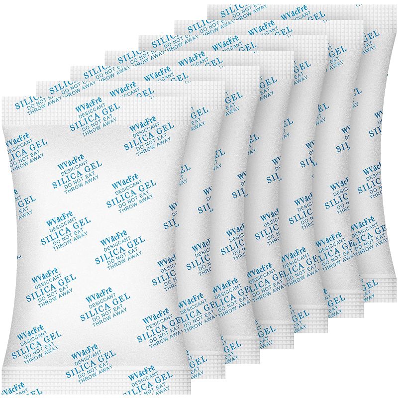 Photo 1 of  WVacFre 20 Gram(25Packs) Food Grade Moisture Absorber Silica Gel Desiccant Packets for Storage,Desiccant Beads Silica Gel Packs for Moisture Control 