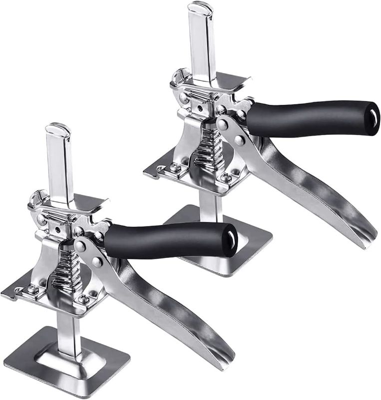 Photo 1 of 2 Packs Hand Lifting Tool Jack, Labor-saving Jack, The Height can be Raised by 5-250mm, Door Panel, Up to 350 lb, Board Lifter, Wall Tile Height Adjuster
