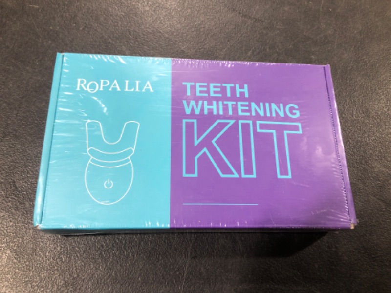 Photo 2 of ROPALIA Teeth Whitening Kit Carbamide Peroxide Non Sensitive Tooth Whitener with LED Blue Light Accelerator, Fast Results for Teeth Whitening at Home, Helps to Remove All Kinds of Stain--FACTORY SEALED