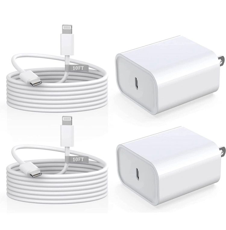Photo 1 of IPHONE CHARGER 10 FT 2 PACK C - TYPE