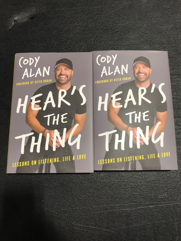Photo 1 of LOT OF 2 Hear's the Thing: Lessons on Listening, Life, and Love HARDCOVER. 
