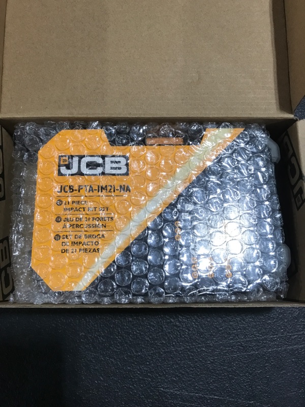 Photo 2 of JCB - 21 Piece Impact Driver Bit Set | Compatible With Multiple Impact Drill Brands, Hardware Organizer & Durable Case, Home Tool Kit, JCB-PTA-IM21-NA
