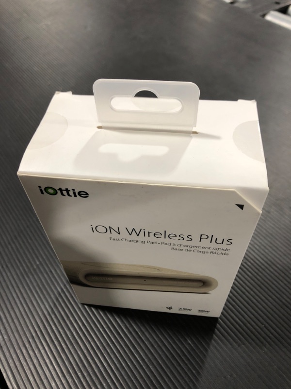 Photo 2 of iOttie iON Wireless Plus v2 Charging Pad || Fast Charger Qi-Certified 7.5W for iPhone Xs Max R 8 Plus 10W for Samsung Galaxy S10 E S9 S8 Plus Edge, Ivory
