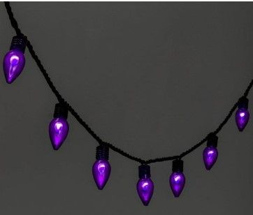 Photo 1 of 20ct LED Halloween String Lights Purple Flicker - Hyde & EEK! Boutique™

