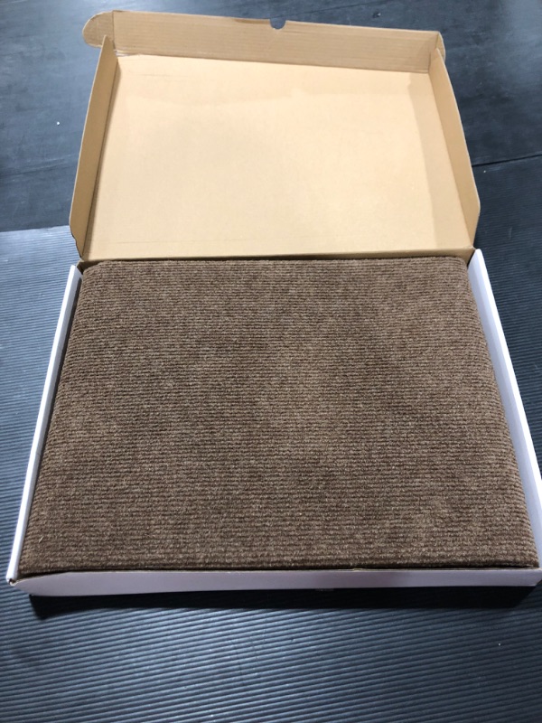 Photo 1 of ECOSO Office Chair Mat for Hardwood/ Tile Floor, with Lip, 36"x 48",0.16" Thick, Hard Floor Protector, Anti Slip, Self Adhesive and ECO Friendly, Floor Mat for Office/Home. (Brown)
