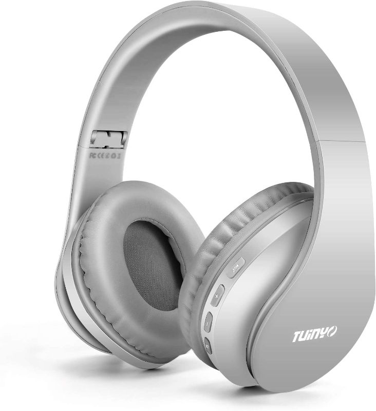 Photo 1 of TUINYO Wireless Headphones Over Ear, Bluetooth Headphones with Microphone, Foldable Stereo Wireless Headsetfor Travel Work TV PC Cellphone -Grey
USED - NO ORIGINAL BOX