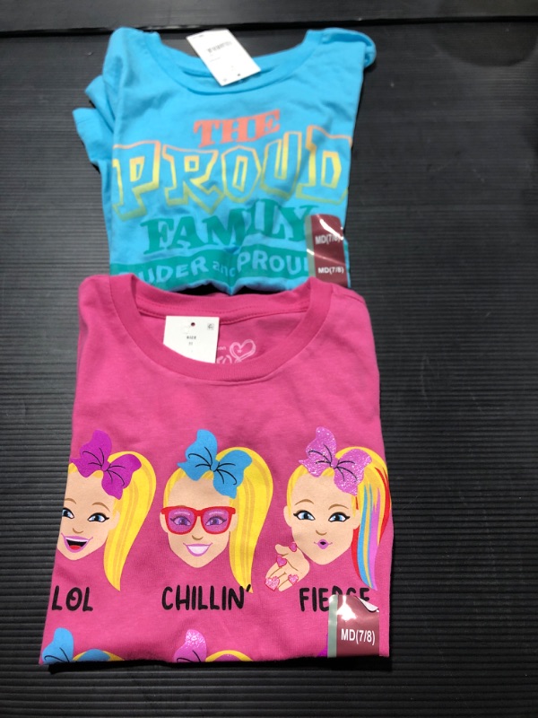 Photo 1 of GIRLS SHIRT - 2 PACK - MD SIZE 