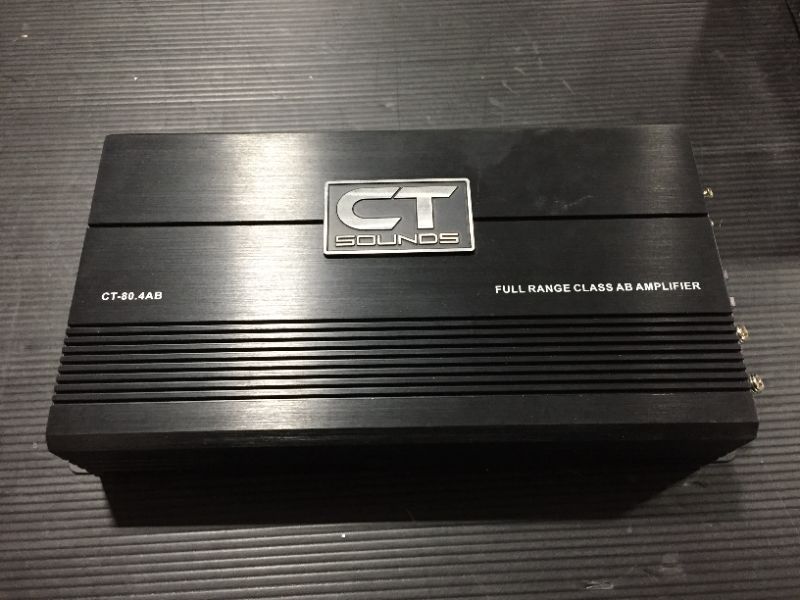 Photo 3 of CT Sounds CT-80.4AB Full-Range Class AB 4 Channel Car Audio Amplifier, 480 Watts RMS
